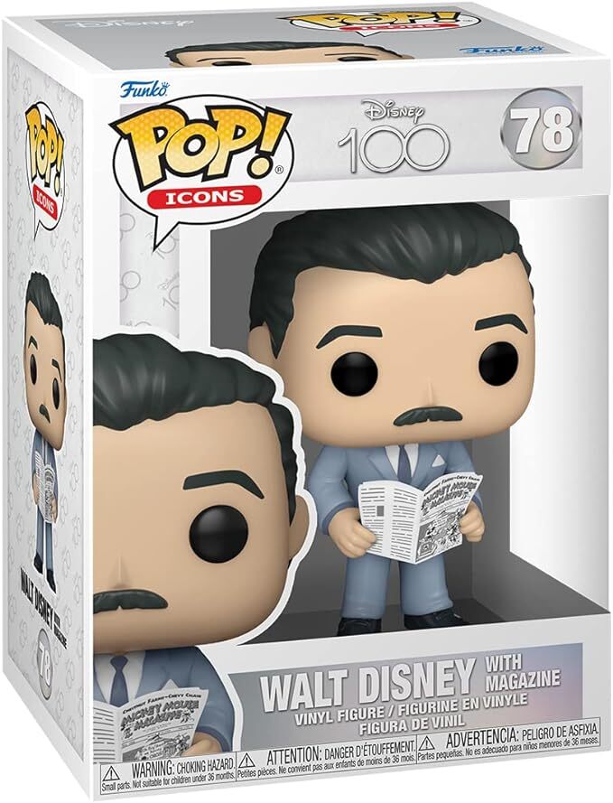 Pop! Vinyl D100 Disney Special Edition - Walt Disney with Magazine