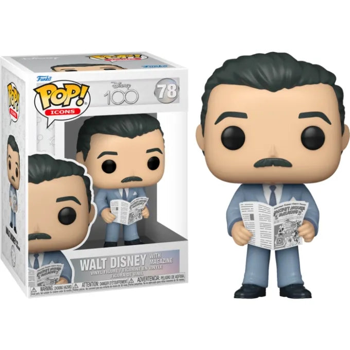 Pop! Vinyl D100 Disney Special Edition - Walt Disney with Magazine