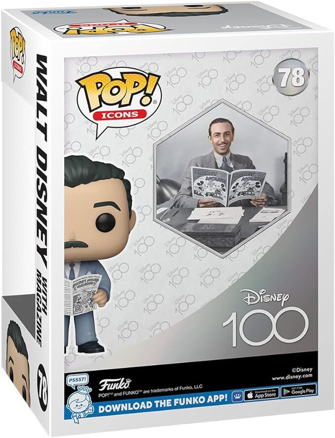 Pop! Vinyl D100 Disney Special Edition - Walt Disney with Magazine