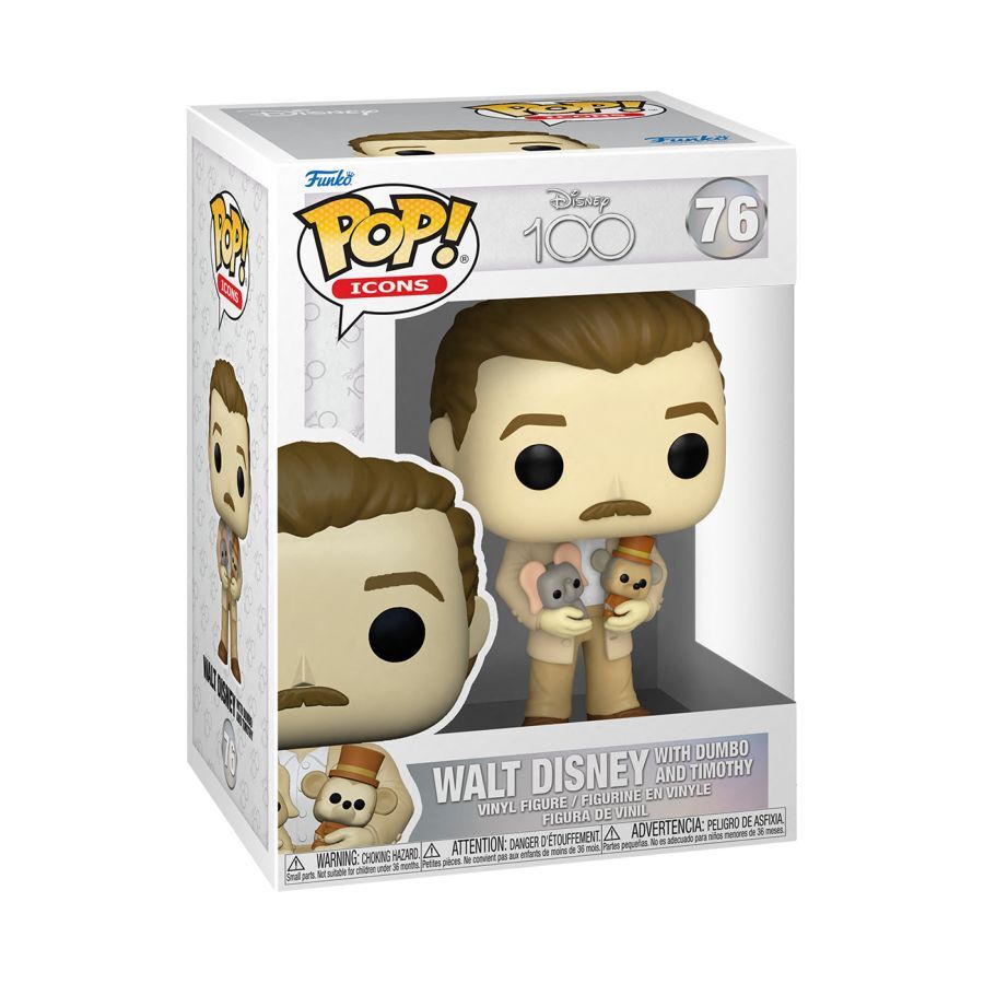 Pop! Vinyl D100 Disney Special Edition - Walt Disney with Dumbo & Timothy