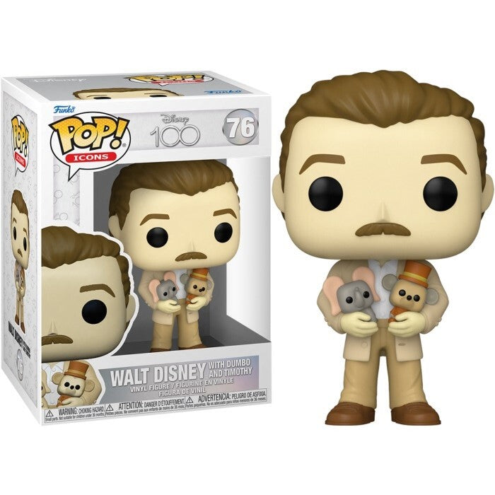 Pop! Vinyl D100 Disney Special Edition - Walt Disney with Dumbo & Timothy
