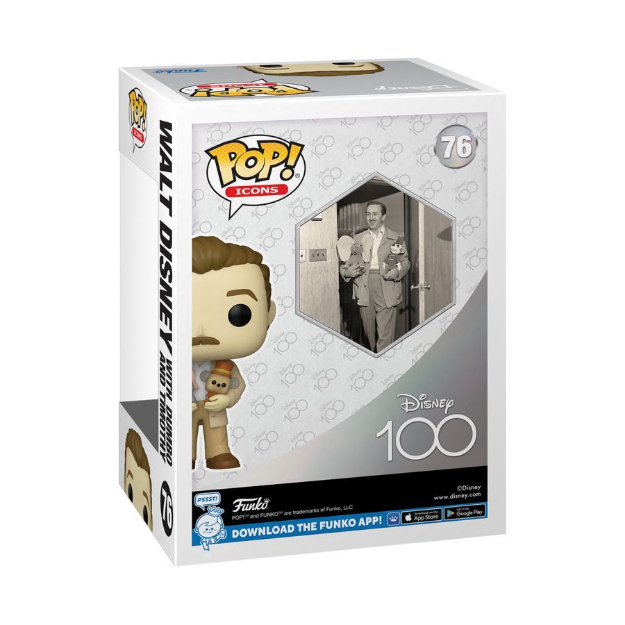 Pop! Vinyl D100 Disney Special Edition - Walt Disney with Dumbo & Timothy