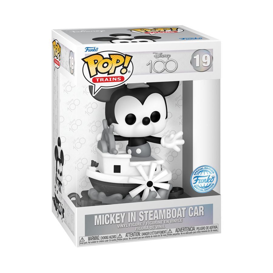 Pop! Vinyl D100 Special Edition - Mickey in Steamboat Car
