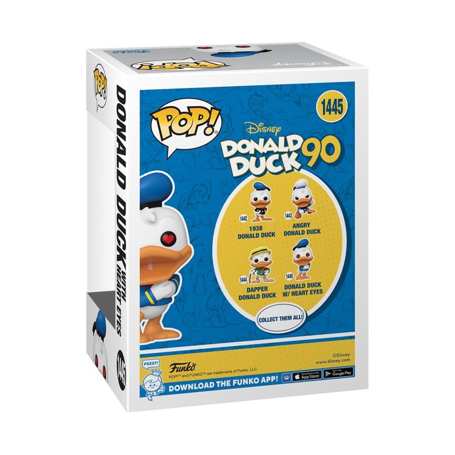 Pop! Vinyl - Disney Donald Duck: 90th Anniversary - Donald Duck Heart Eyes