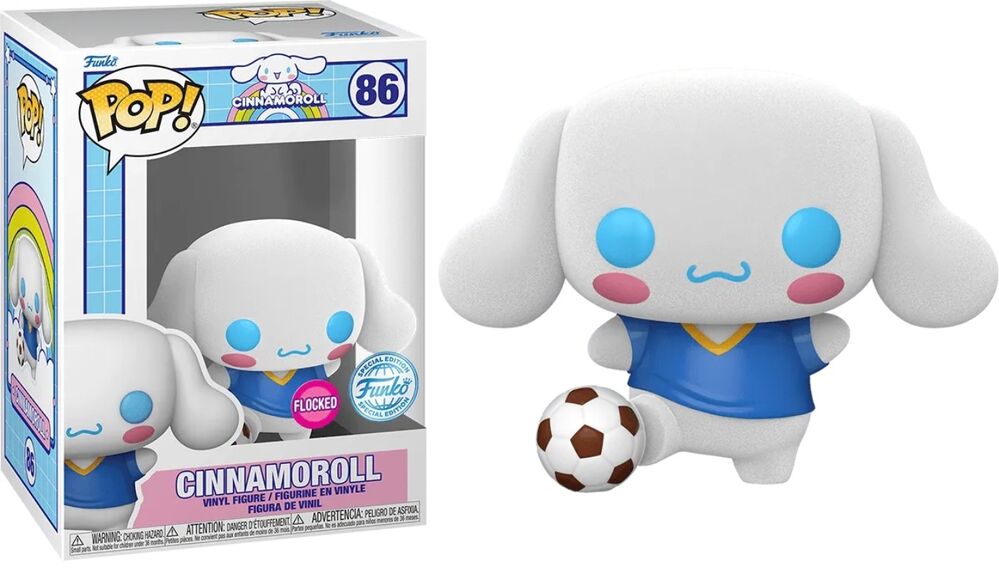 Pop! Vinyl - Hello Kitty & Friends - Cinnamoroll with Soccer Ball Flocked US Exclusive