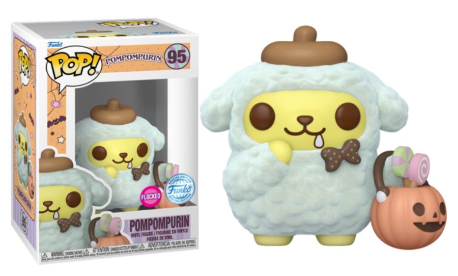 Pop! Vinyl - Hello Kitty & Friends - Pompompurin Halloween Flocked US Exclusive