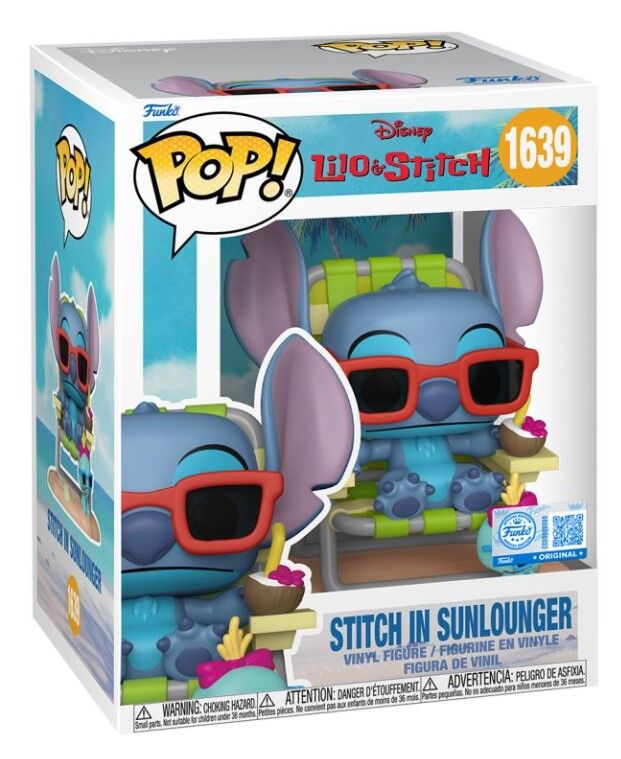 Pop! Vinyl - Disney Lilo & Stitch - Stitch in Sunlounger Premium US Exclusive