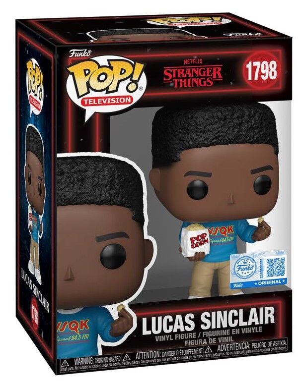 Pop! Vinyl - Stranger Things - Lucas Sinclair with Popcorn US Exclusive