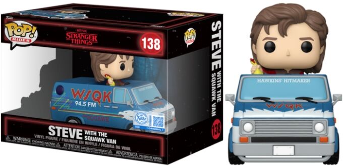 Pop! Vinyl - Stranger Things - Steve with Squawk Van US Exclusive Pop! Ride