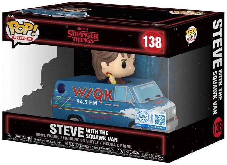 Pop! Vinyl - Stranger Things - Steve with Squawk Van US Exclusive Pop! Ride