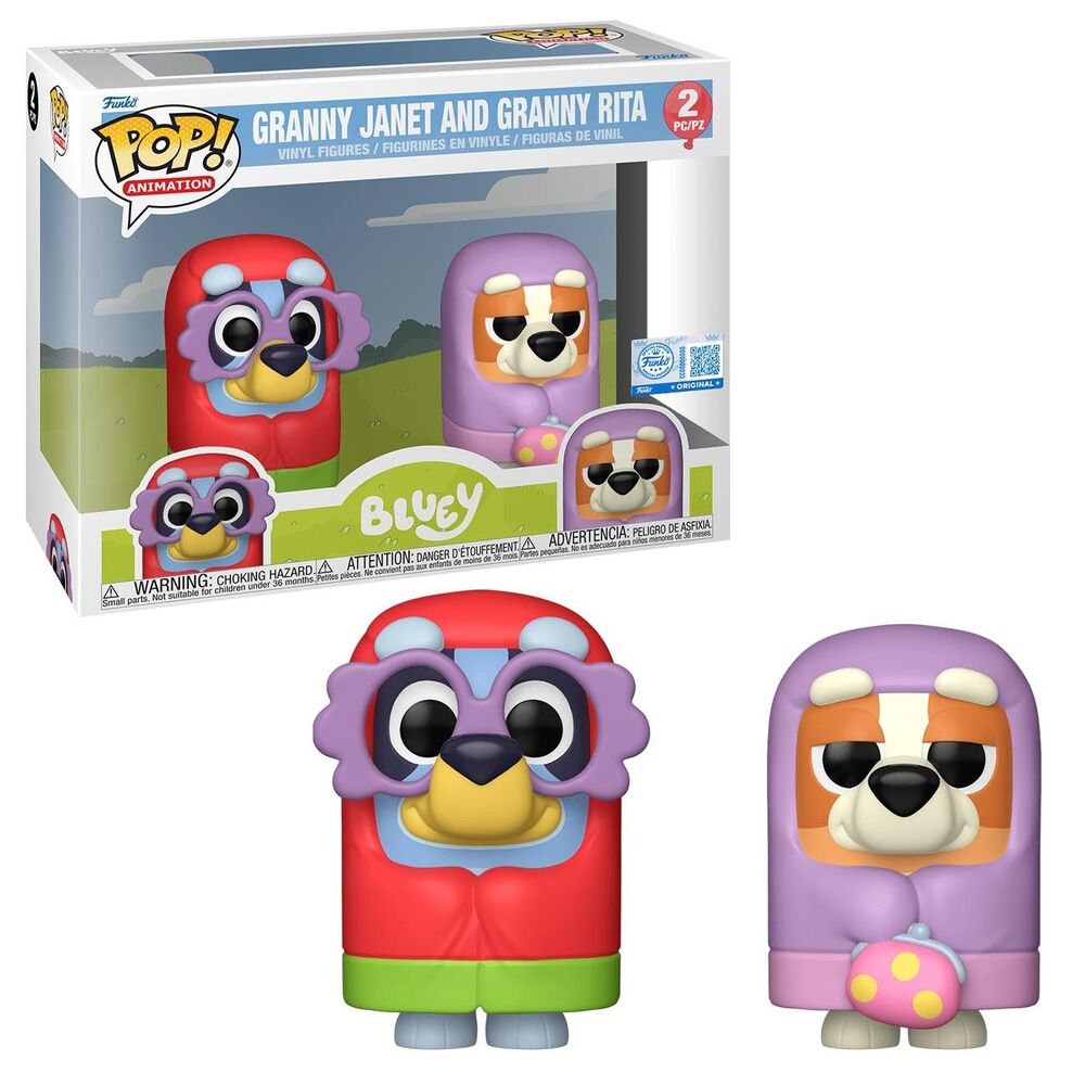 Pop! Vinyl - Bluey Granny Janet & Granny Rita US Exclusive (Pack of 2)