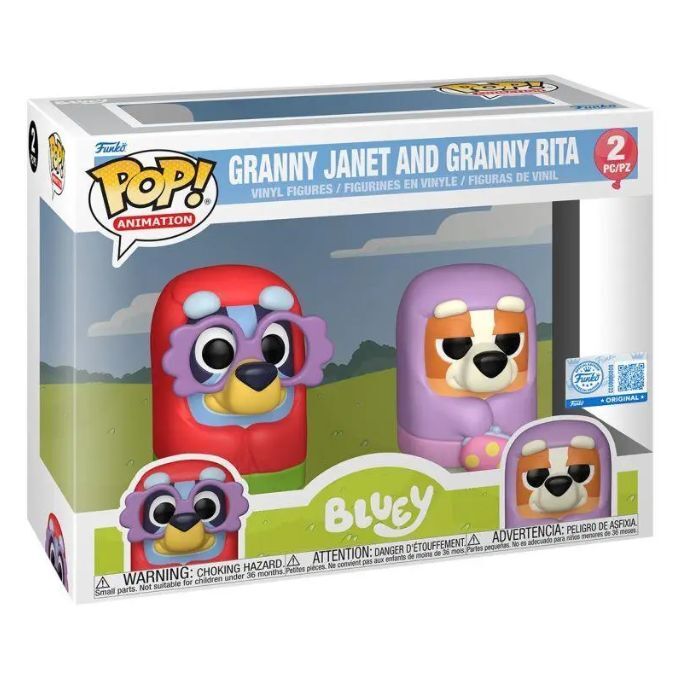 Pop! Vinyl - Bluey Granny Janet & Granny Rita US Exclusive (Pack of 2)