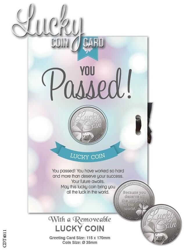 Lucky Coin Card - You Passed