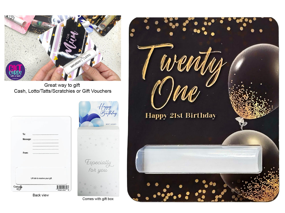 Gift Card With A Twist - 21st Birthday