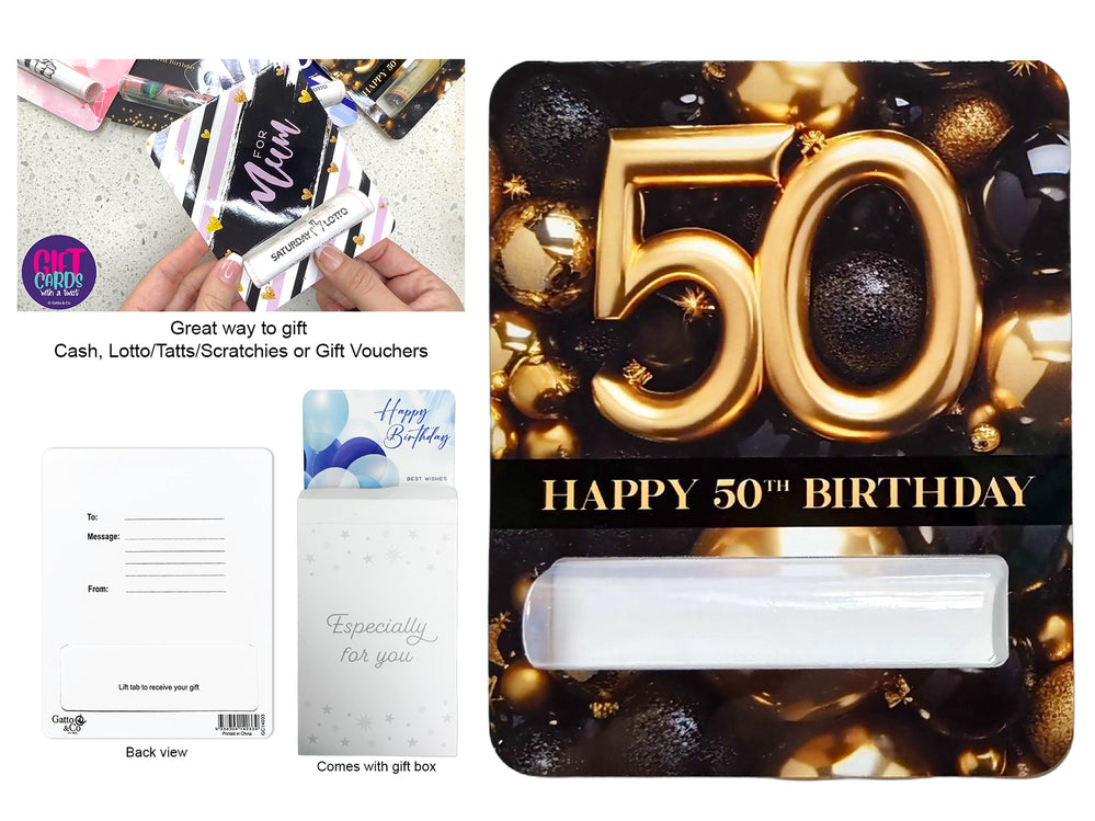 Gift Card With A Twist - 50th Birthday