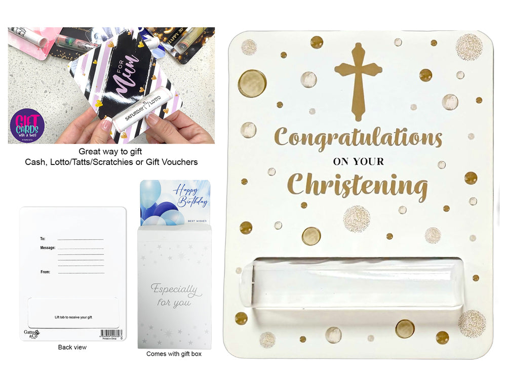 Gift Card With A Twist - Christening
