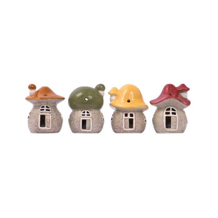 Splosh Whimsical Garden - Ceramic Moondrop Mushroom Light Up House