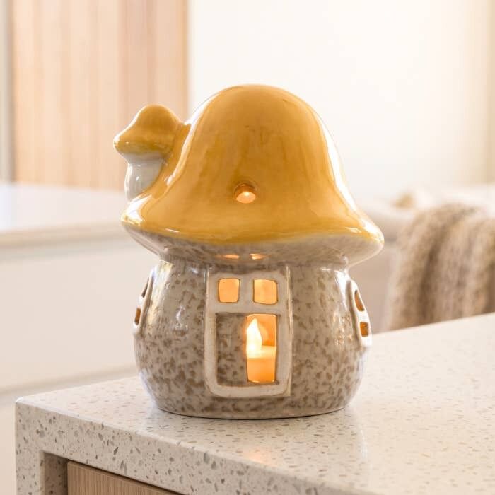 Splosh Whimsical Garden - Ceramic Misty Mushroom Light Up House