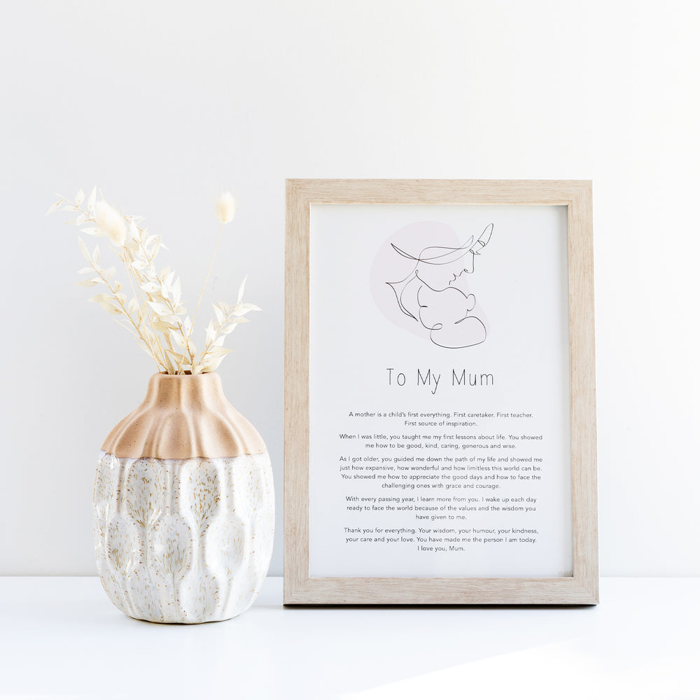 Splosh Gift Of Words plaque - To My Mum