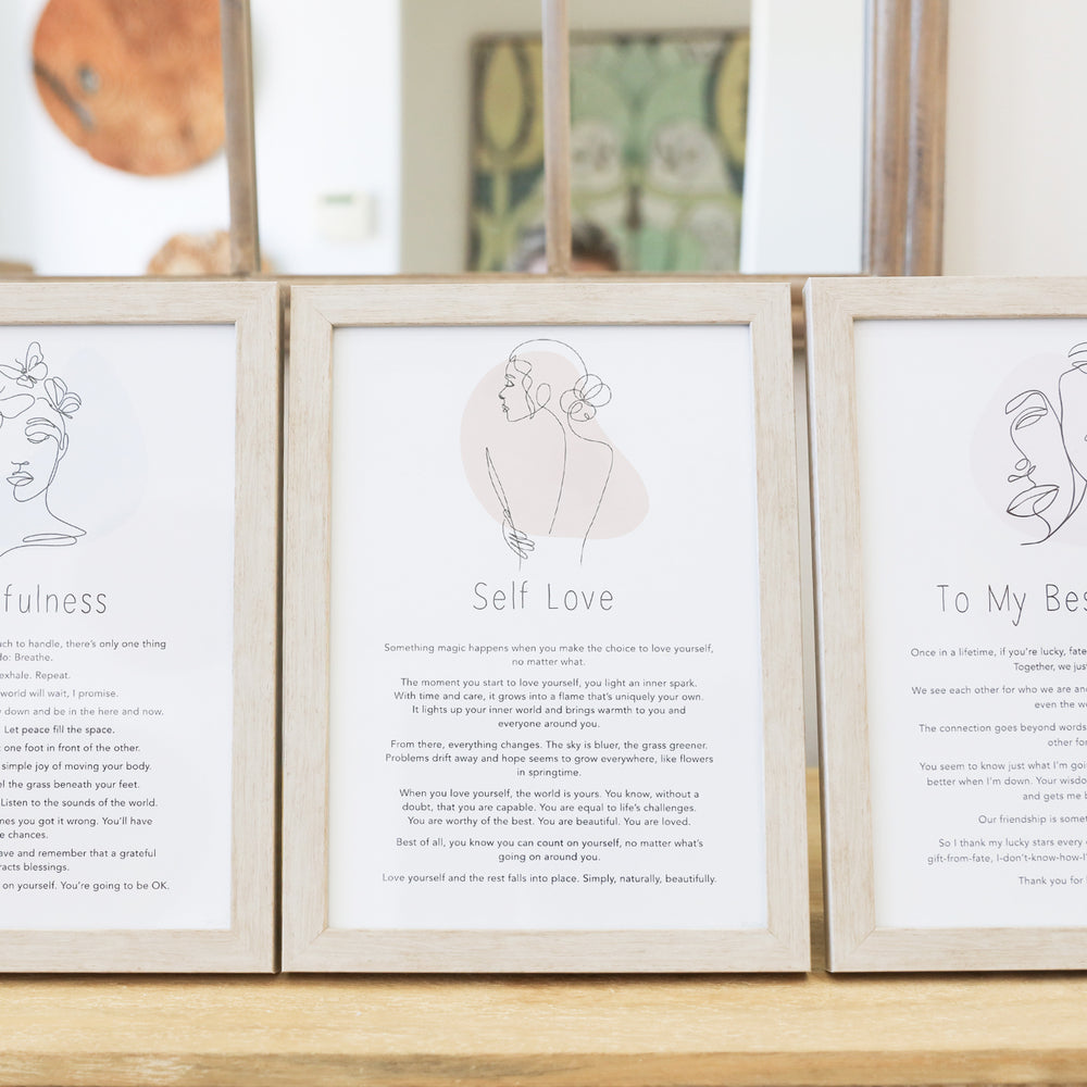 Splosh Gift Of Words plaque - Self Love