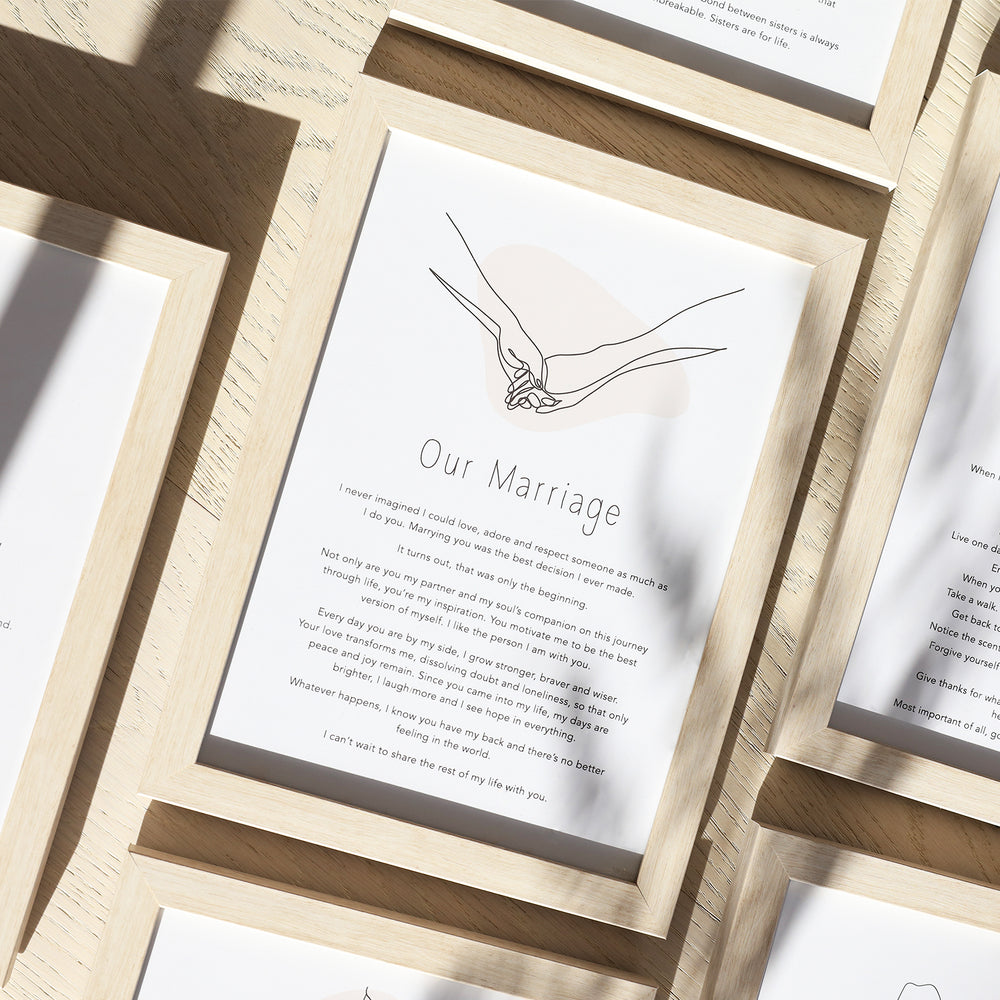 Splosh Gift Of Words plaque - Marriage