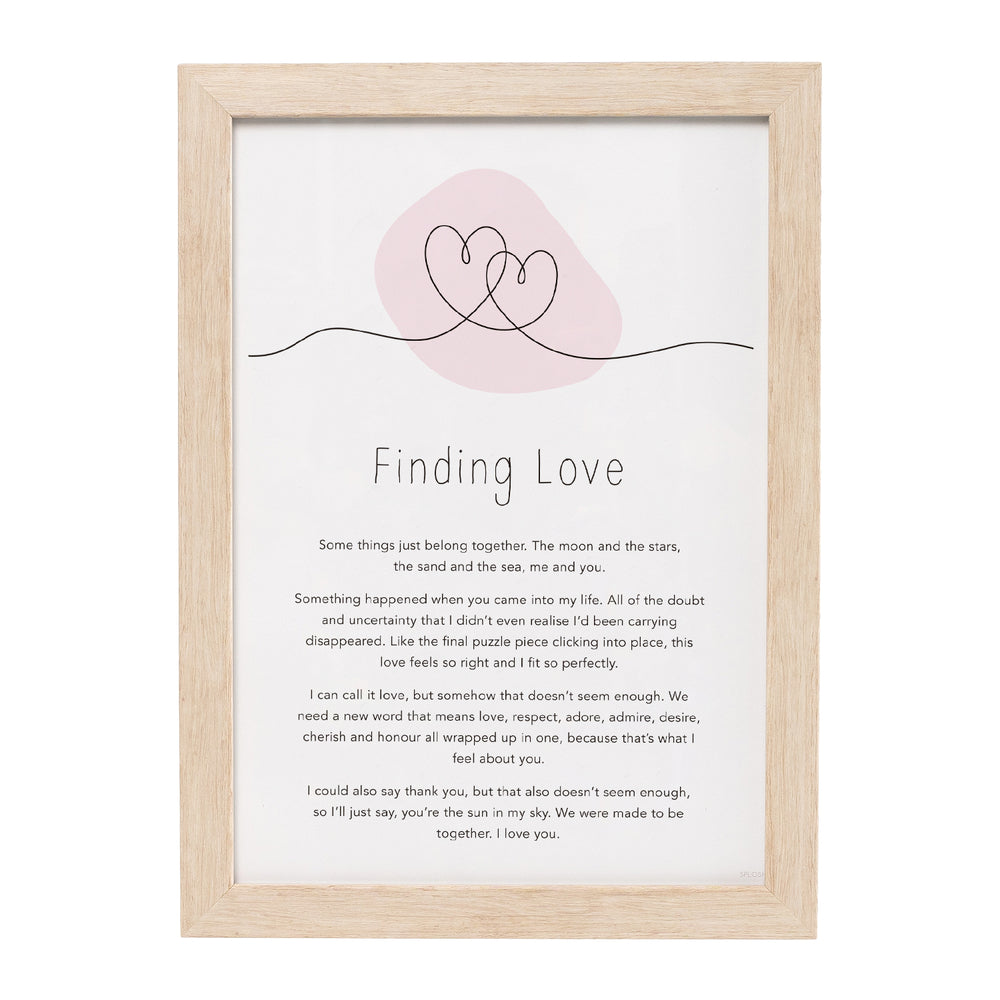 Splosh Gift Of Words plaque - Love
