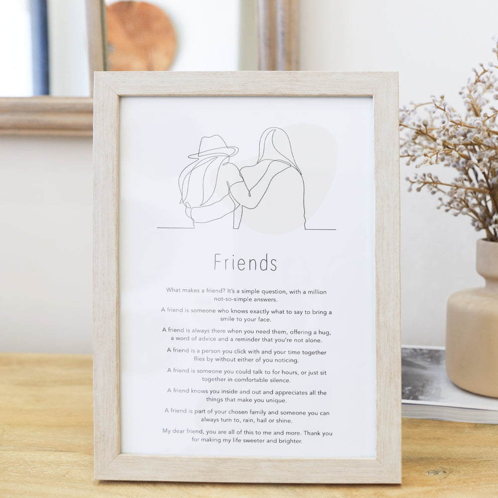 Splosh Gift Of Words Plaque - Friends