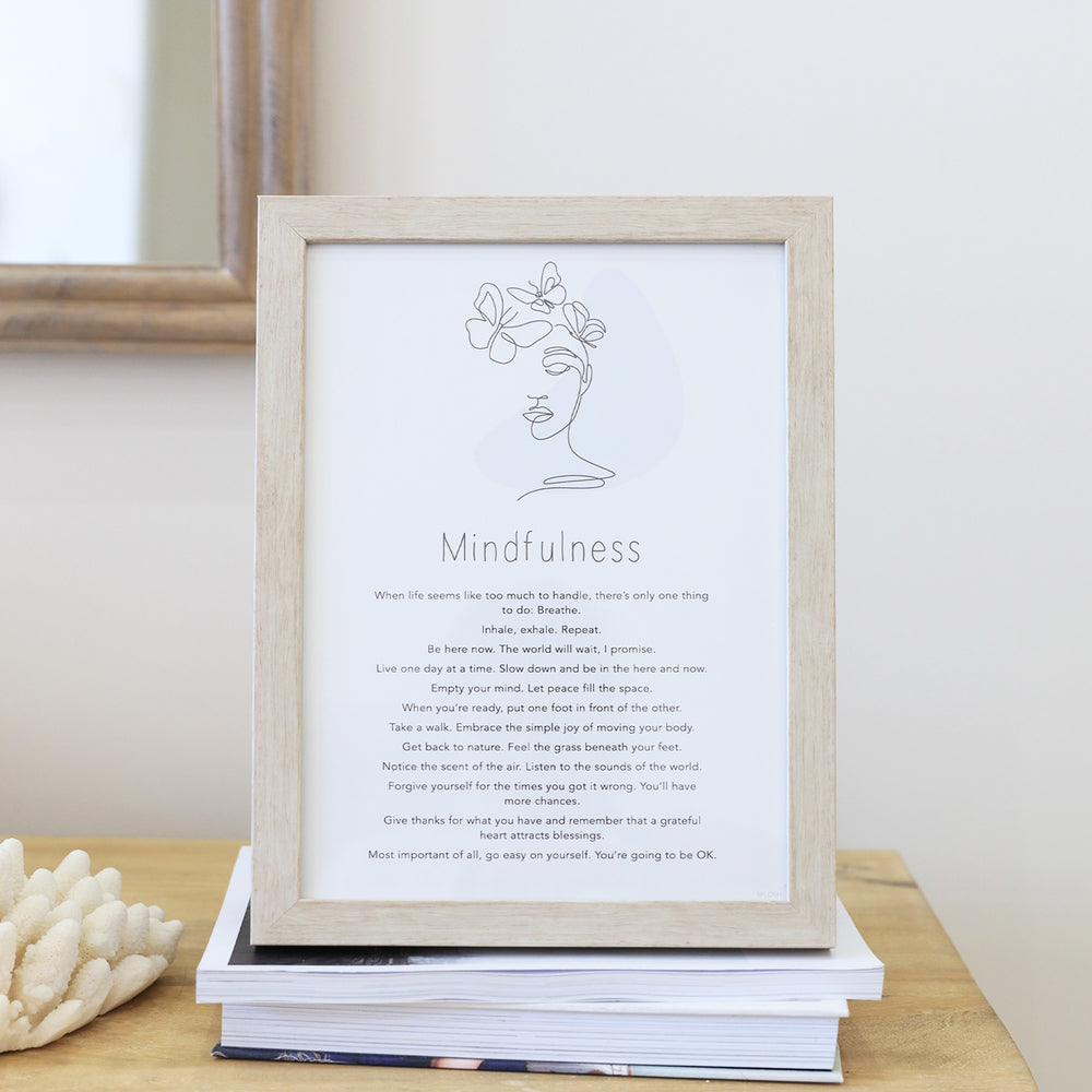 Splosh Gift Of Words plaque - Mindfulness