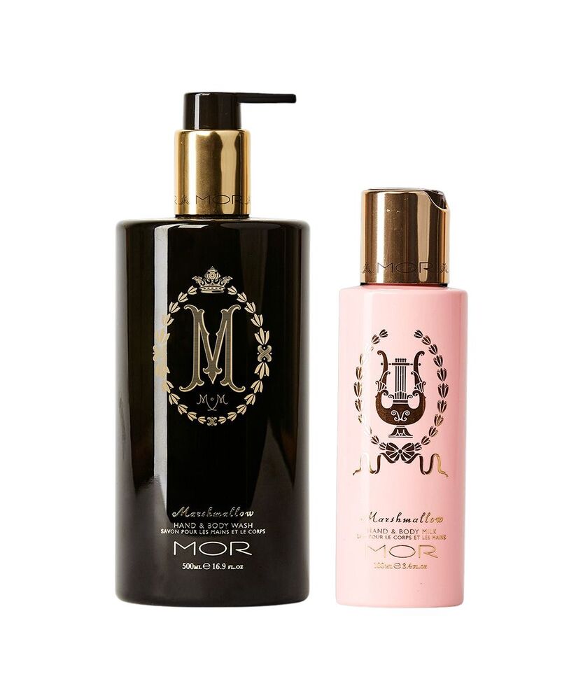 MOR Marshmallow Red Letter Bath & Body Duo