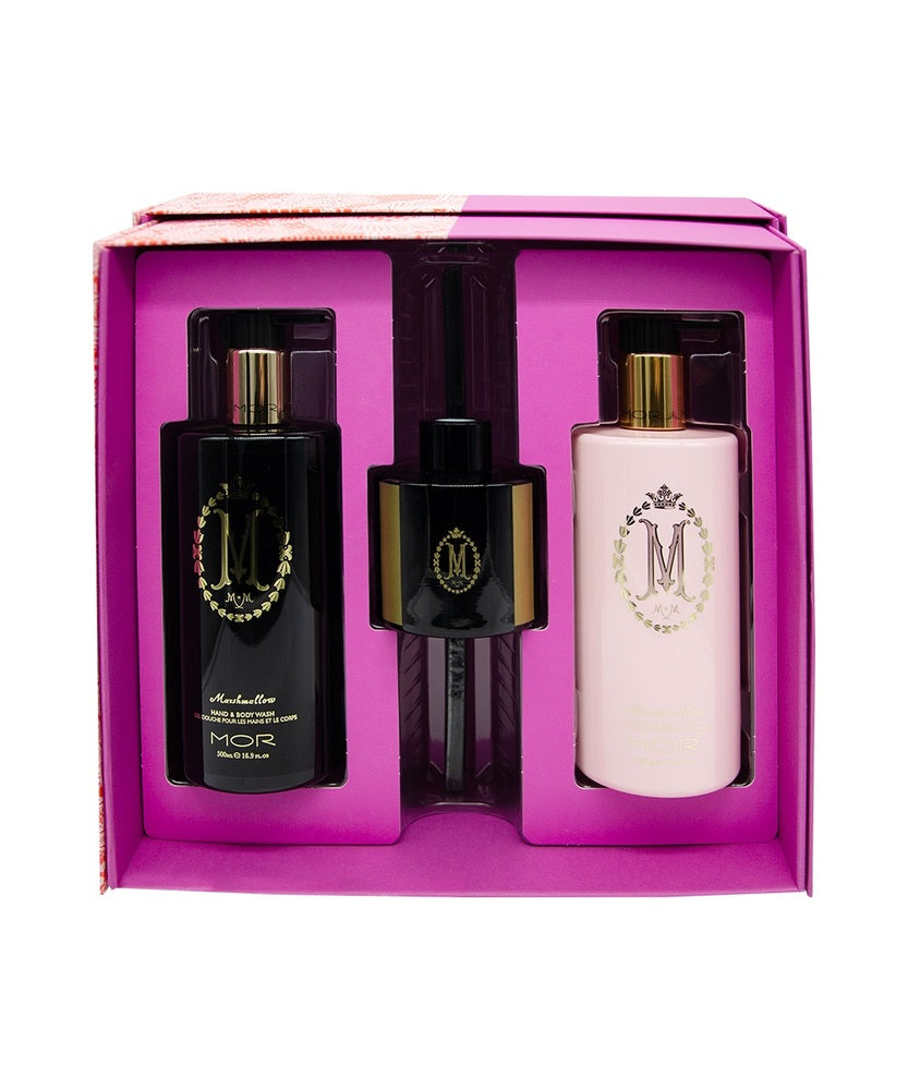 MOR Marshmallow Purple Rain Body & Home Trio