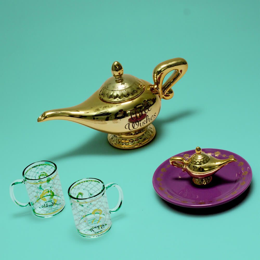 Half Moon Bay Disney - Tea Pot & Glasses Set - Aladdin Lamp