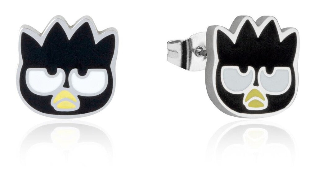 Couture Kingdom - Sanrio - Badtz-Maru Stud Earrings Silver
