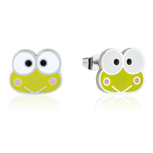 Couture Kingdom - Sanrio - Keroppi Stud Earrings Silver