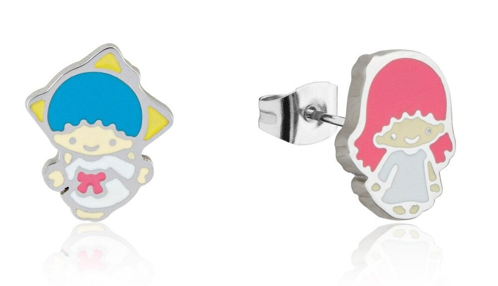 Couture Kingdom - Sanrio - Little Twin Stars Stud Earrings Silver