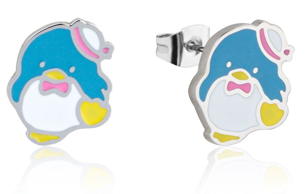 Couture Kingdom - Sanrio - Tuxedo Sam Stud Earrings Silver