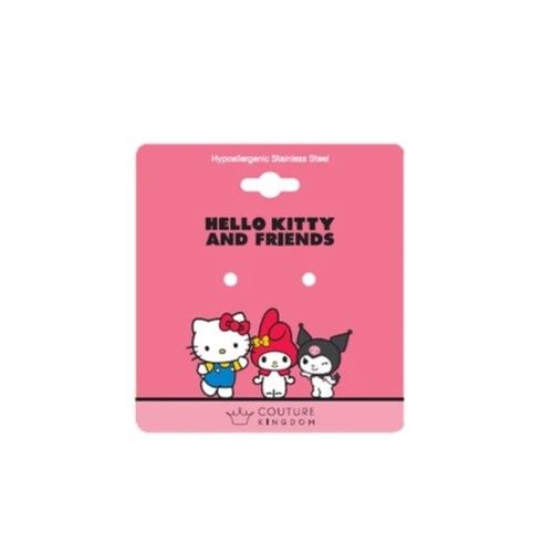 Couture Kingdom - Sanrio - Kuromi Stud Earrings Silver