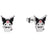 Couture Kingdom - Sanrio - Kuromi Stud Earrings Silver