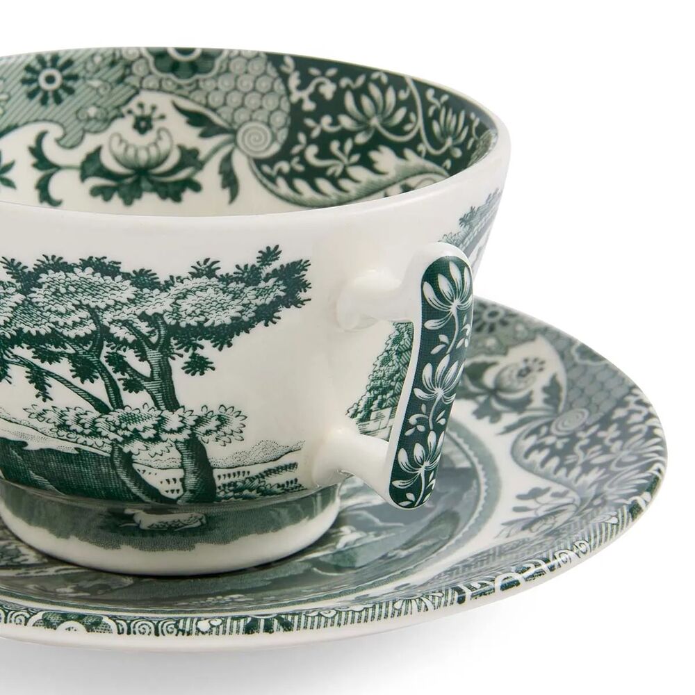 Spode Heritage Green Italian - Teacup & Saucer (Set of 4)