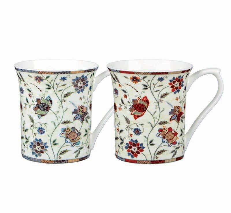 Queens By Churchill Indian Silk - Royale Mugs Set of 4