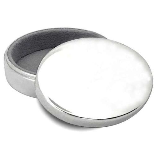 Russell Collection - Silver Plated Oval Trinket Box