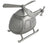 Russell Collection Money Bank - Pewter Finish Helicopter