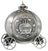 Russell Collection Money Bank - Pewter Finish Pumpkin Coach
