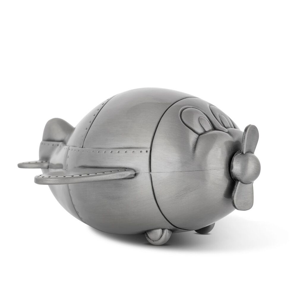 Russell Collection Money Bank - Pewter Finish Plane