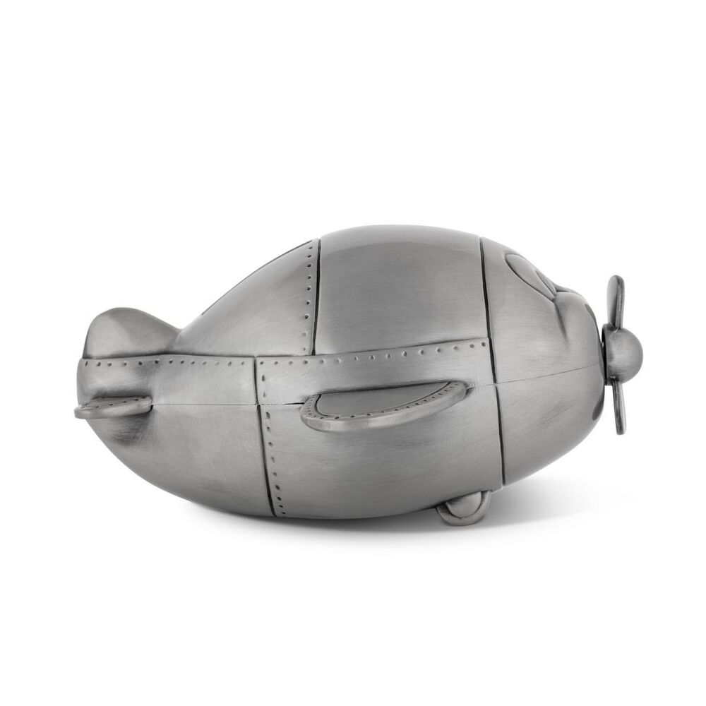 Russell Collection Money Bank - Pewter Finish Plane