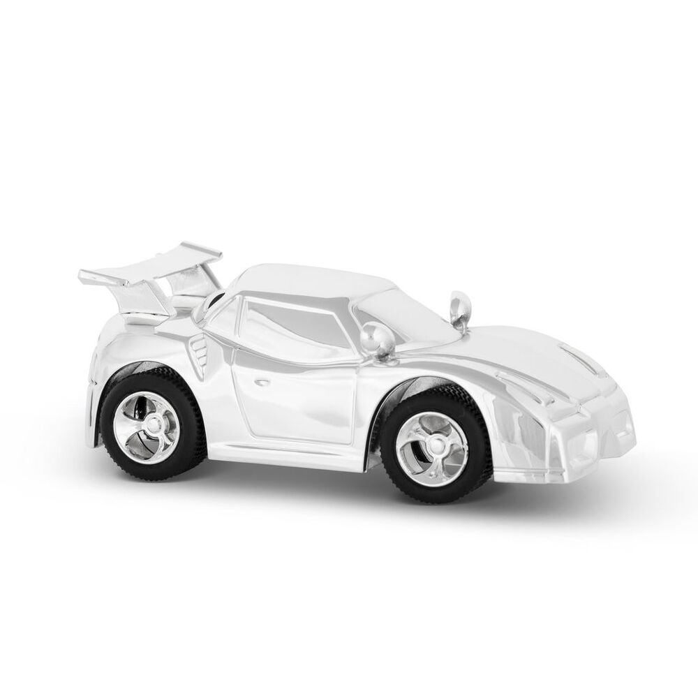 Russell Collection Money Bank - Silver Plated Sports Car