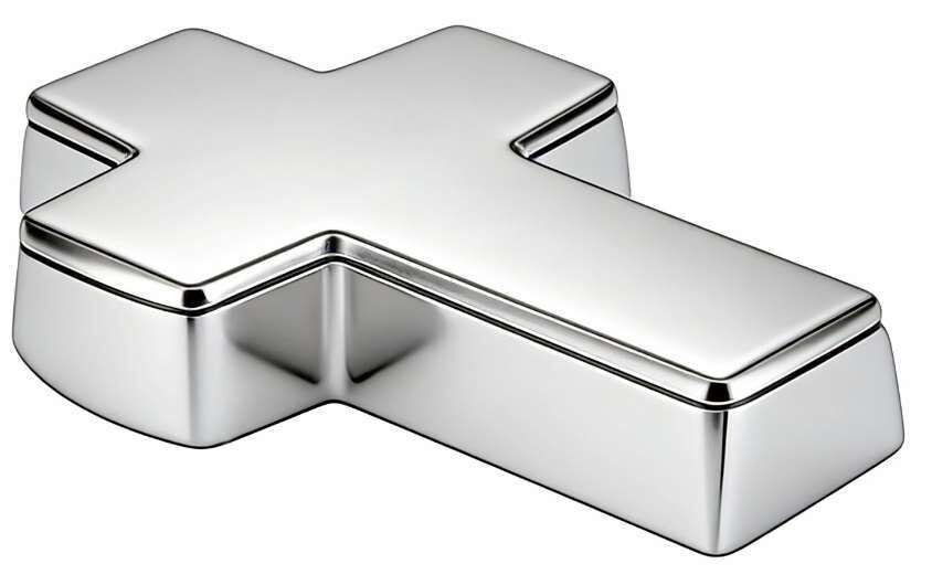 Russell Collection - Silver Plated Cross Rosary Box