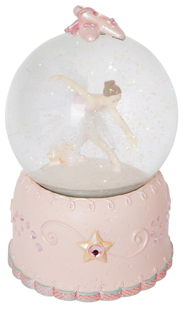 Russell Collection Resin Snow Globe - Ballerina with Music