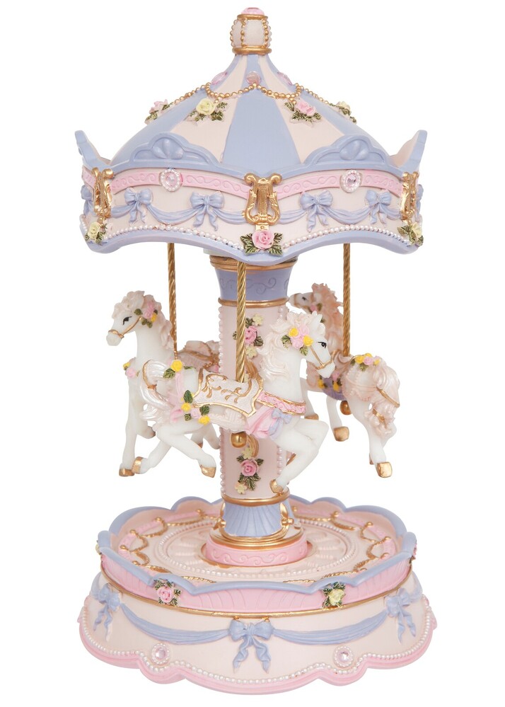 Russell Collection Resin Carousel - Luna with Music