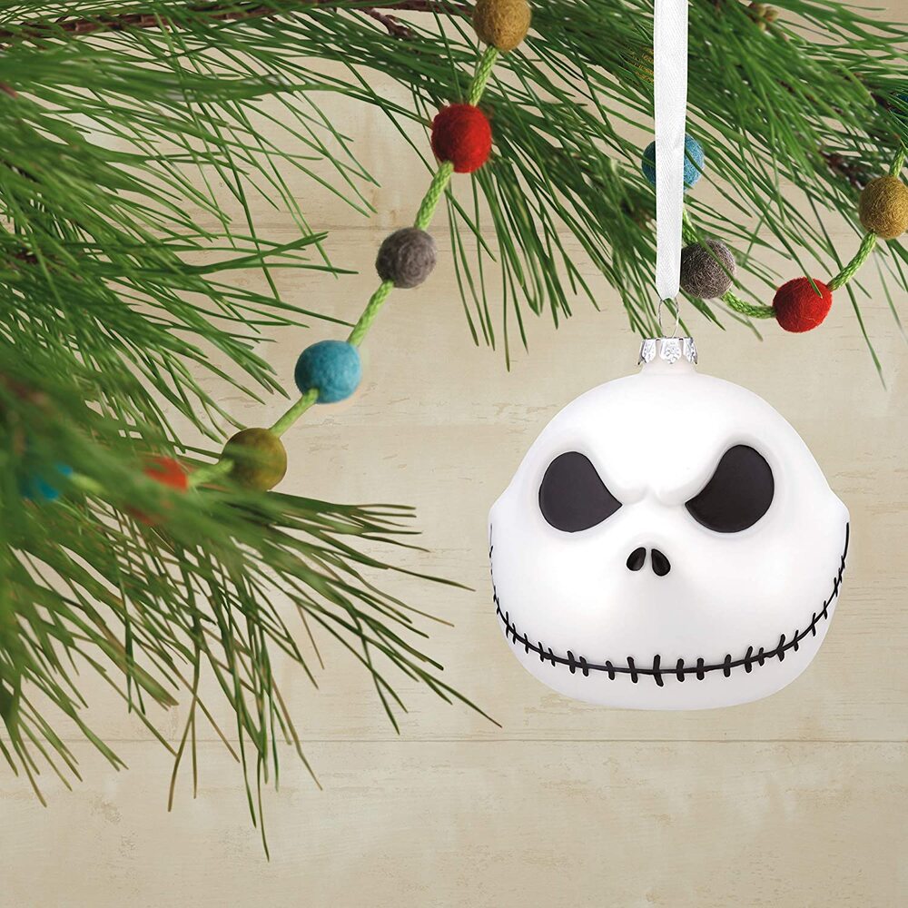 Hallmark Blown Glass Hanging Ornament - Disney Nightmare Before Christmas Jack Skellington