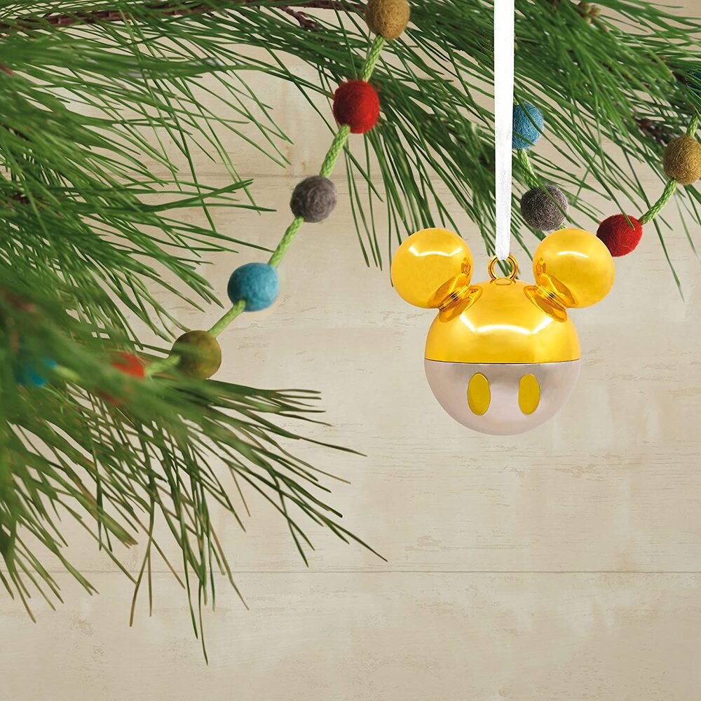 Hallmark Metal Hanging Ornament - Disney Gold Mickey Mouse